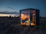 Droonipildid, Muuw Space, arhitektuuri droonipildid, moodulamaja, arhitektuurifotograafia
