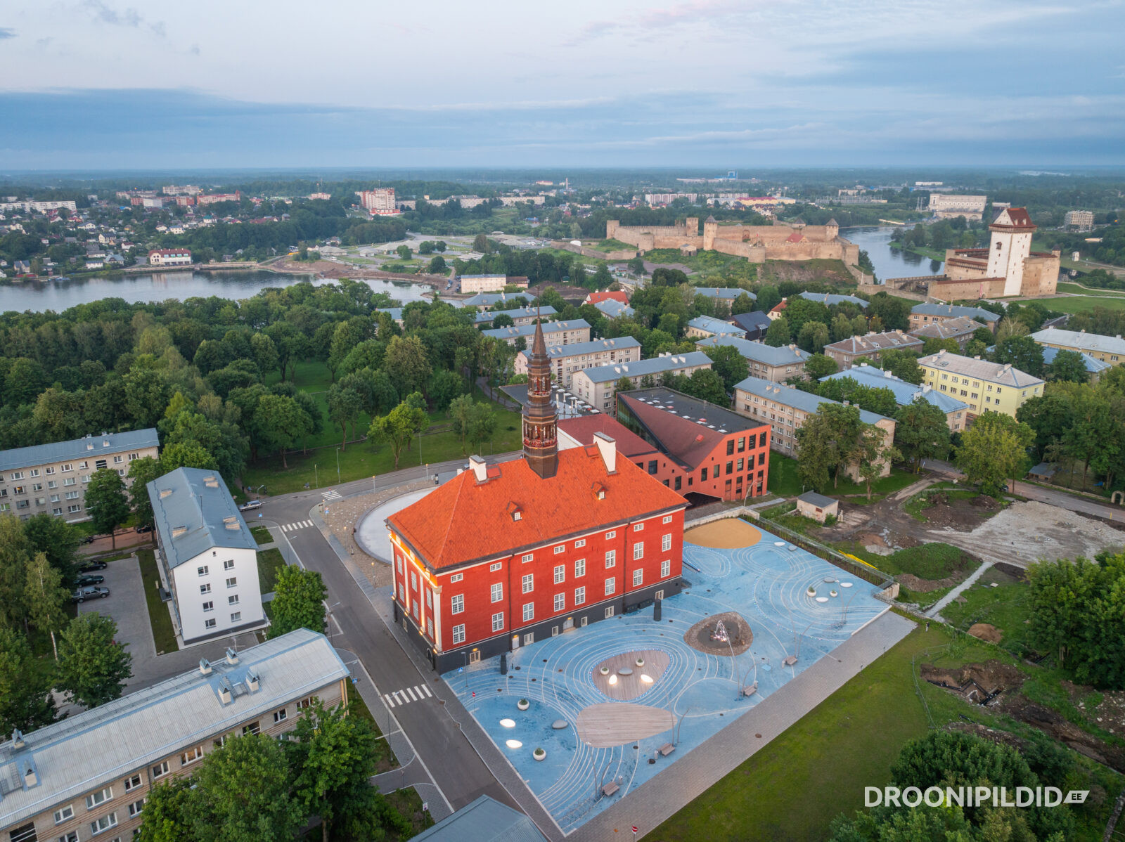 Narva, Stockholmi Plats, Narva Stockholmi plats, Narva linn, Narva Keskväljak, Narva raekoda, Virumaa