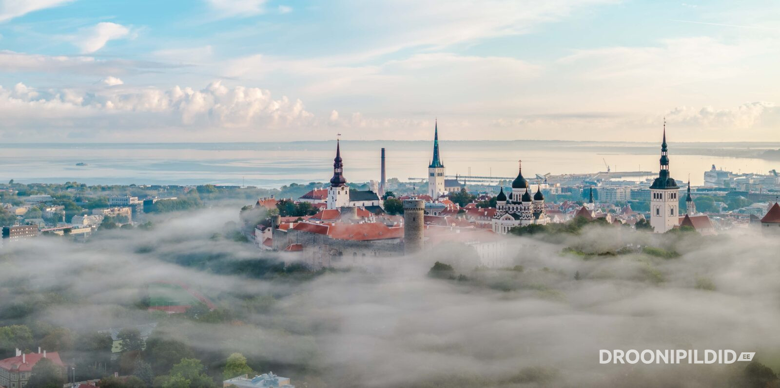 Toompea, Toompea Udus, Vanalinn, Tallinna vanalinn, Udune vanalinn, Toompea, Pikk Hermann, Pikk hermann udus, sügisudu, Tallinn, visitestonia, vanalinna siluett, Tallinn OId Town, Foggy Tallinn Old Town, 