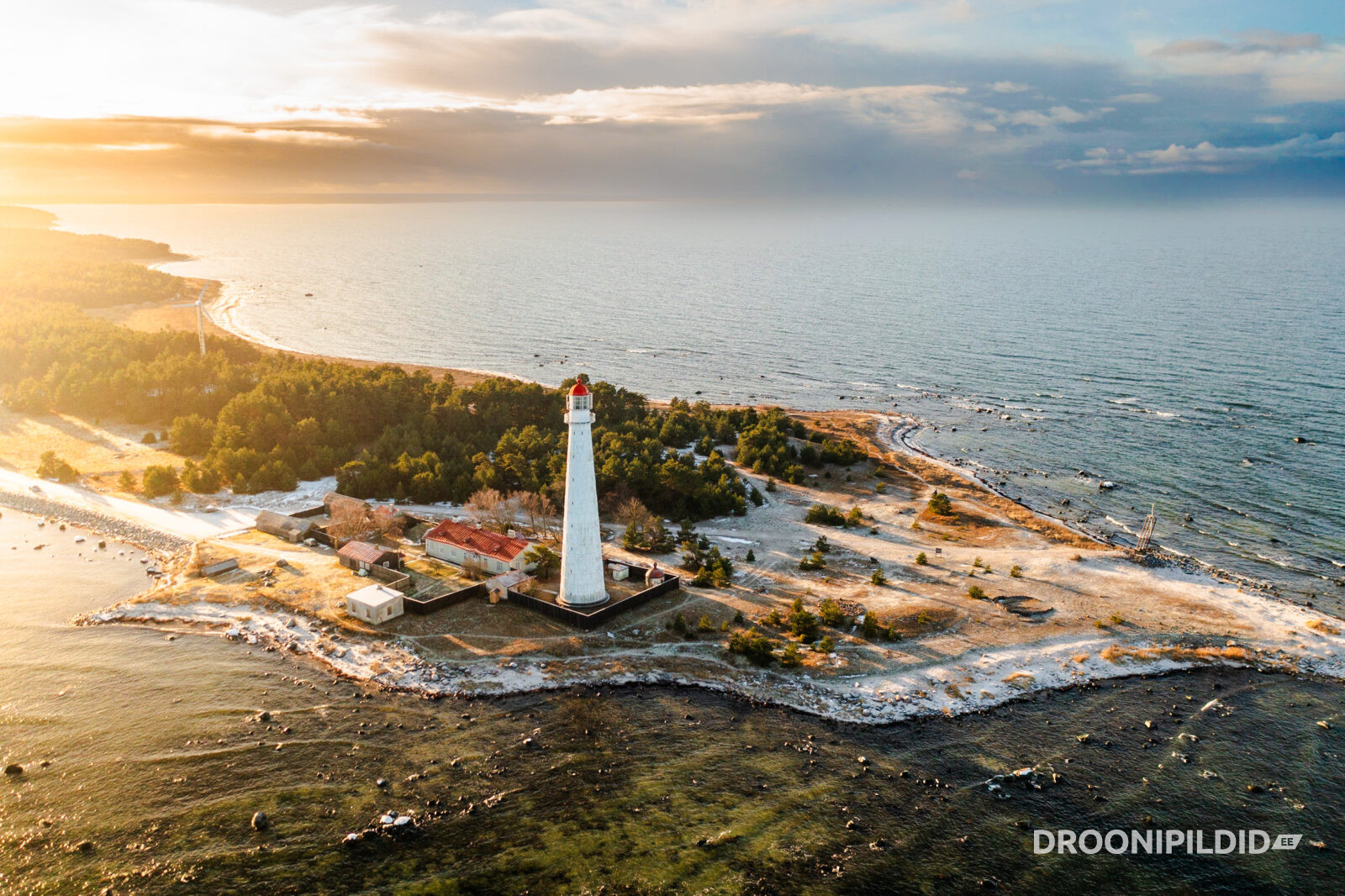 Tahkuna, Tahkuna poolsaar, Tahkuna tuletorn, Tahkuna Hiiumaa, Tahkuna tuletorn talvel, Hiiumaa, Hiiumaa tuletornid, Hiiumaa tuletorn Tahkuna, Tahkuna droonipildid