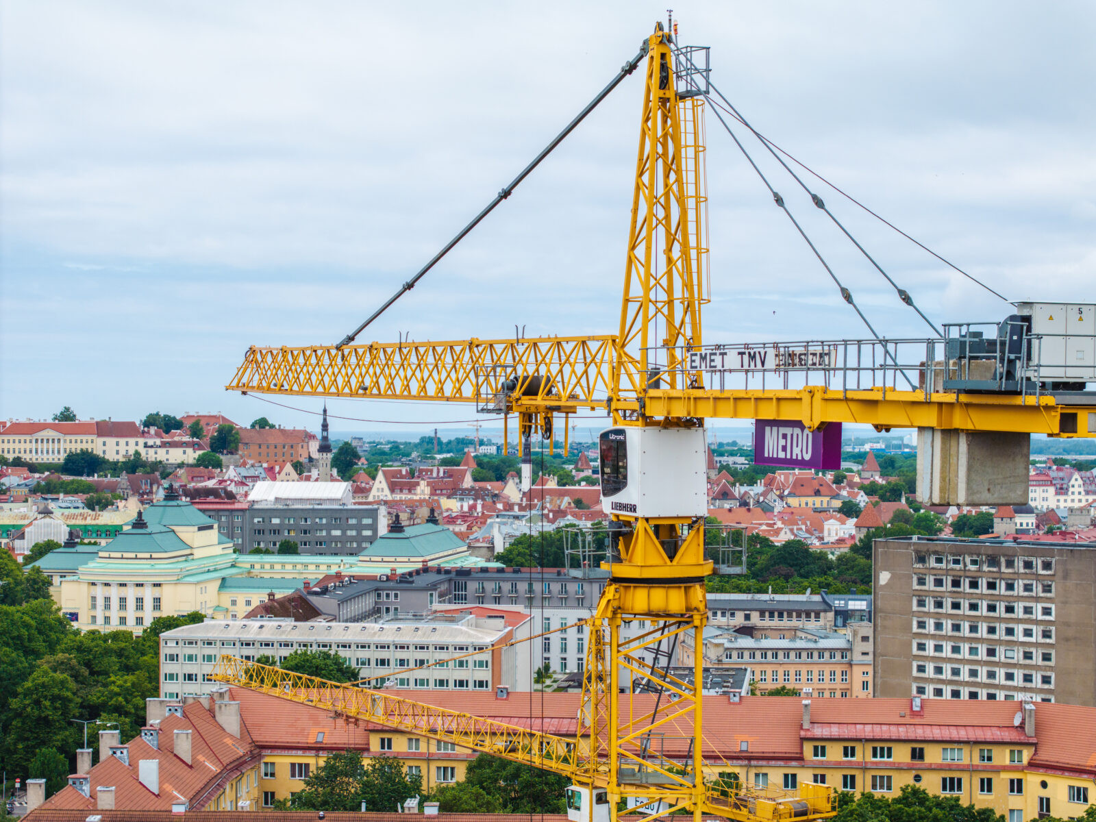 Eedu ehitusobjekti droonifoto Tallinnas