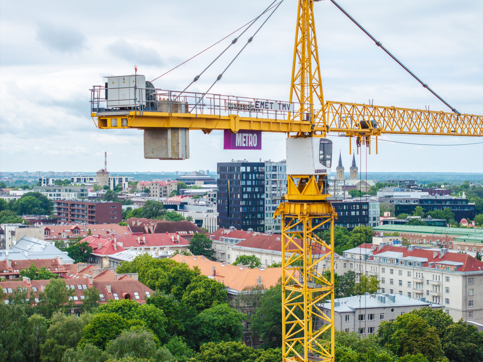 Eedu ehitusobjekti droonifoto Tallinnas
