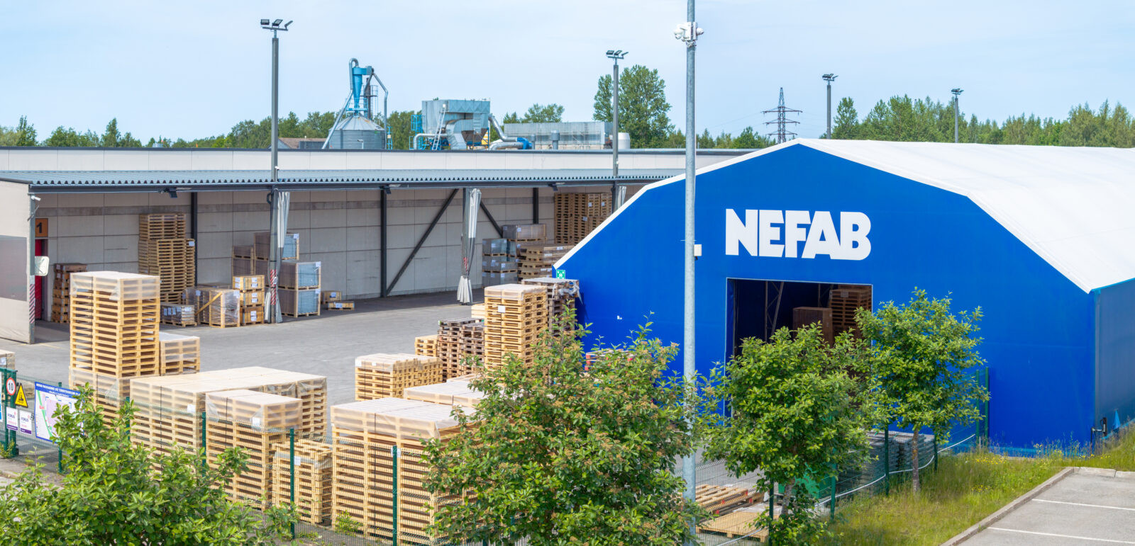 Nefab tootmishoone droonifotograafia