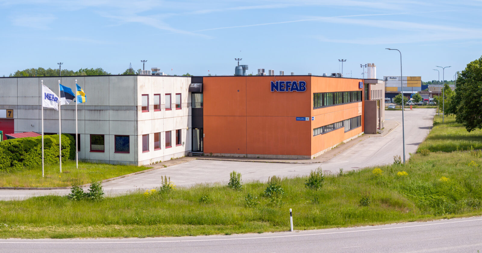 Nefab tootmishoone droonifotograafia