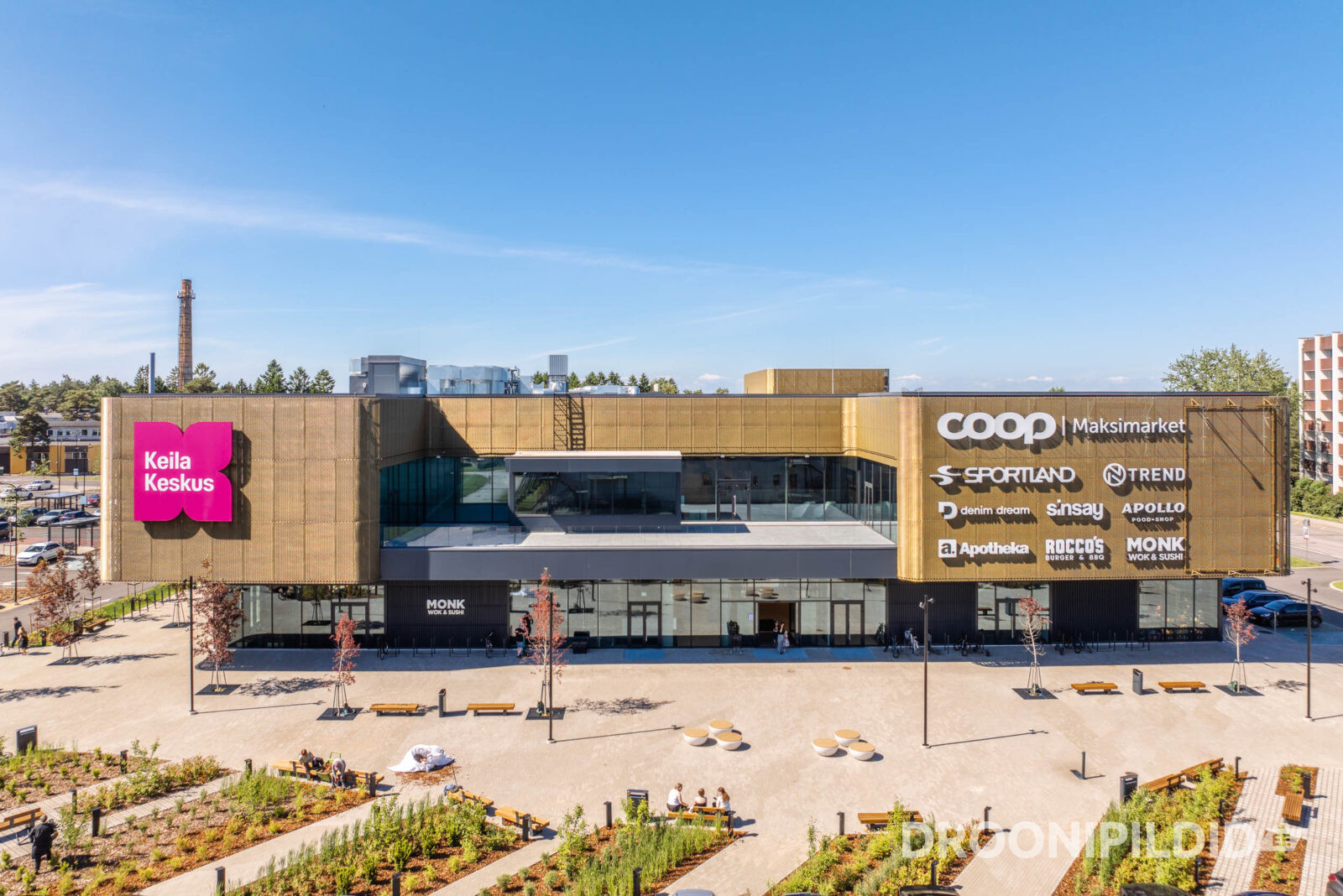 Keila Keskus Keilas, Apollo Kino ja Sportland droonifotol