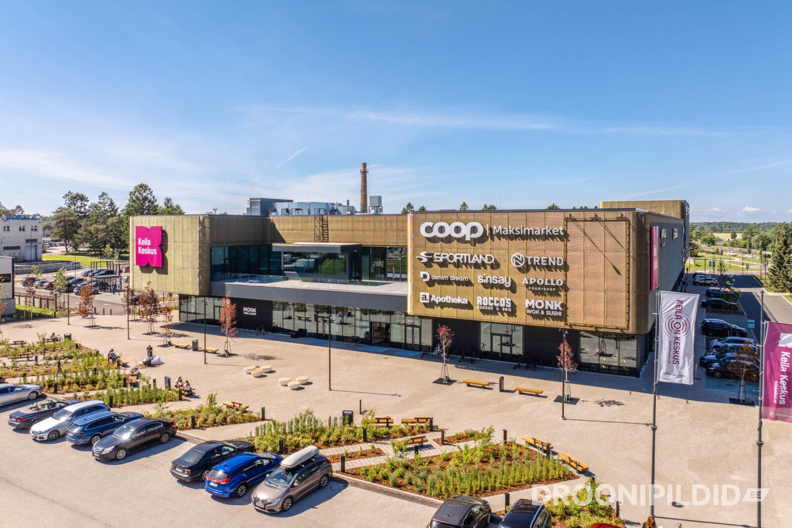 Keila Keskus Keilas, Apollo Kino ja Sportland droonifotol