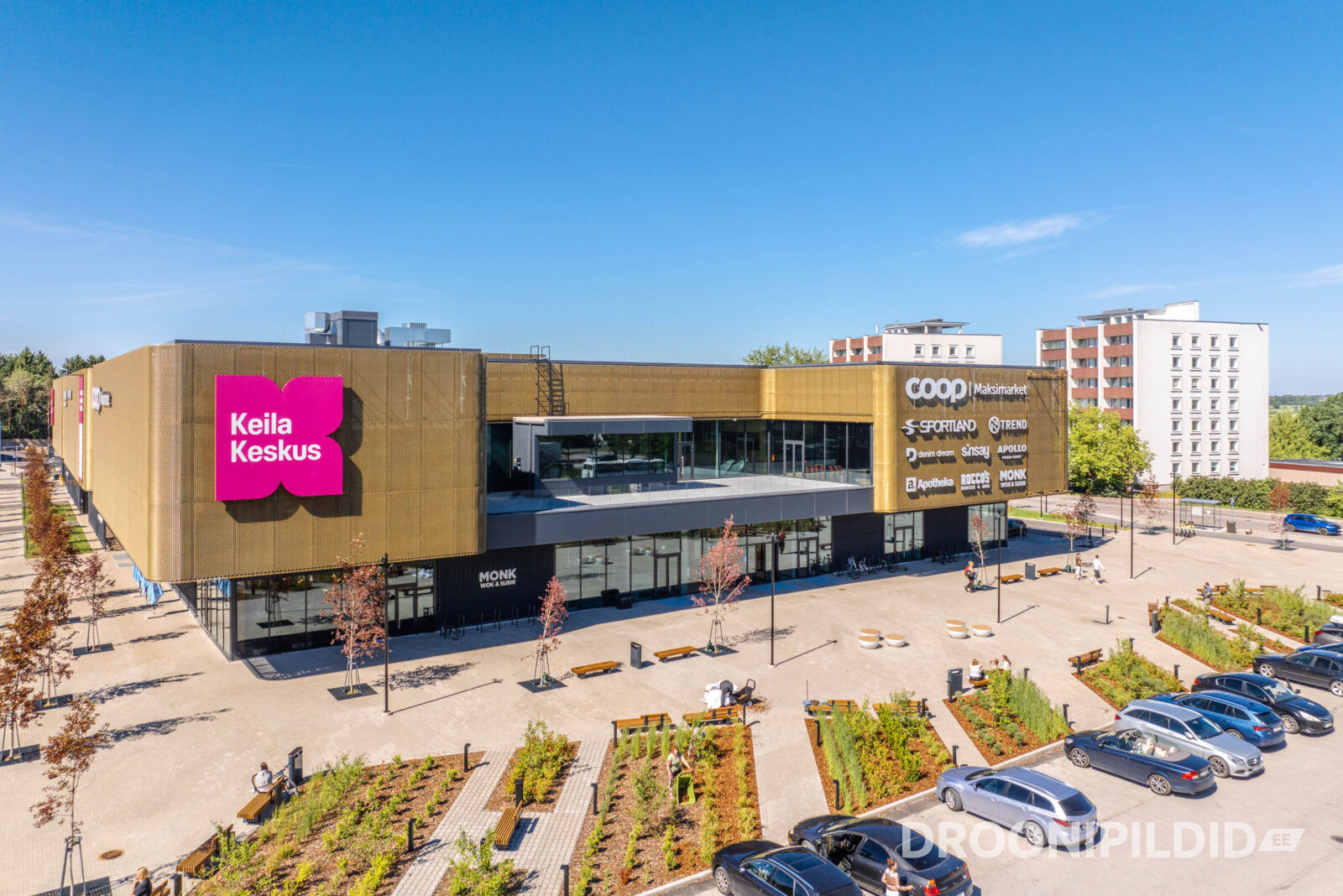 Keila Keskus Keilas, Apollo Kino ja Sportland droonifotol