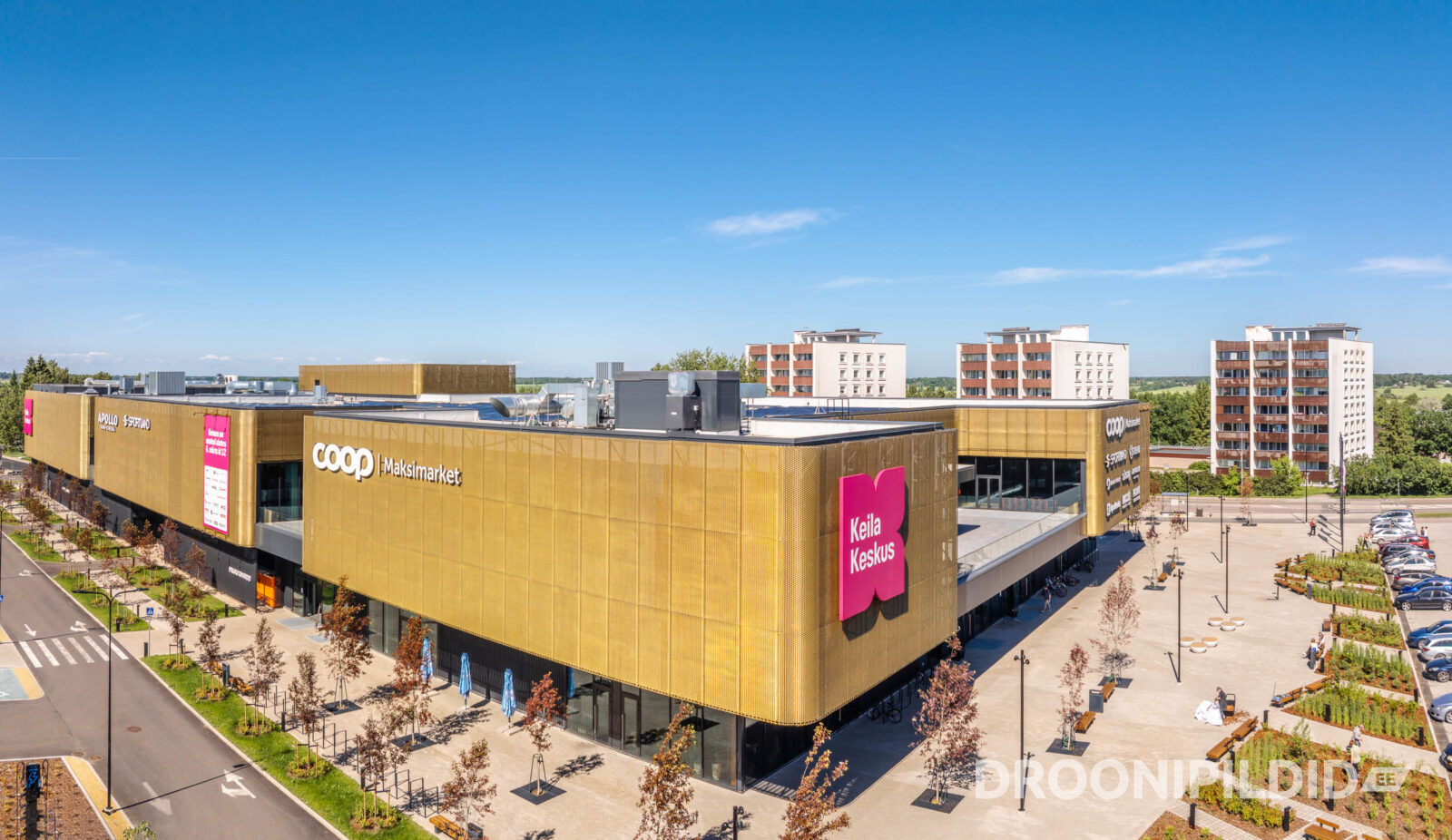Keila Keskus Keilas, Apollo Kino ja Sportland droonifotol