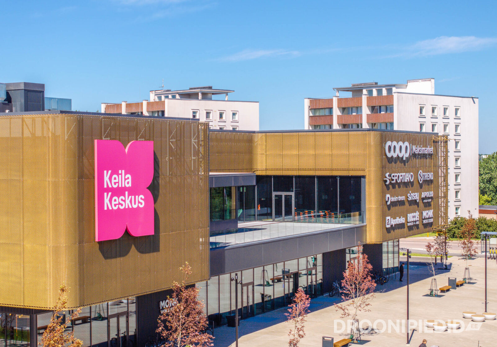 Keila Keskus Keilas, Apollo Kino ja Sportland droonifotol