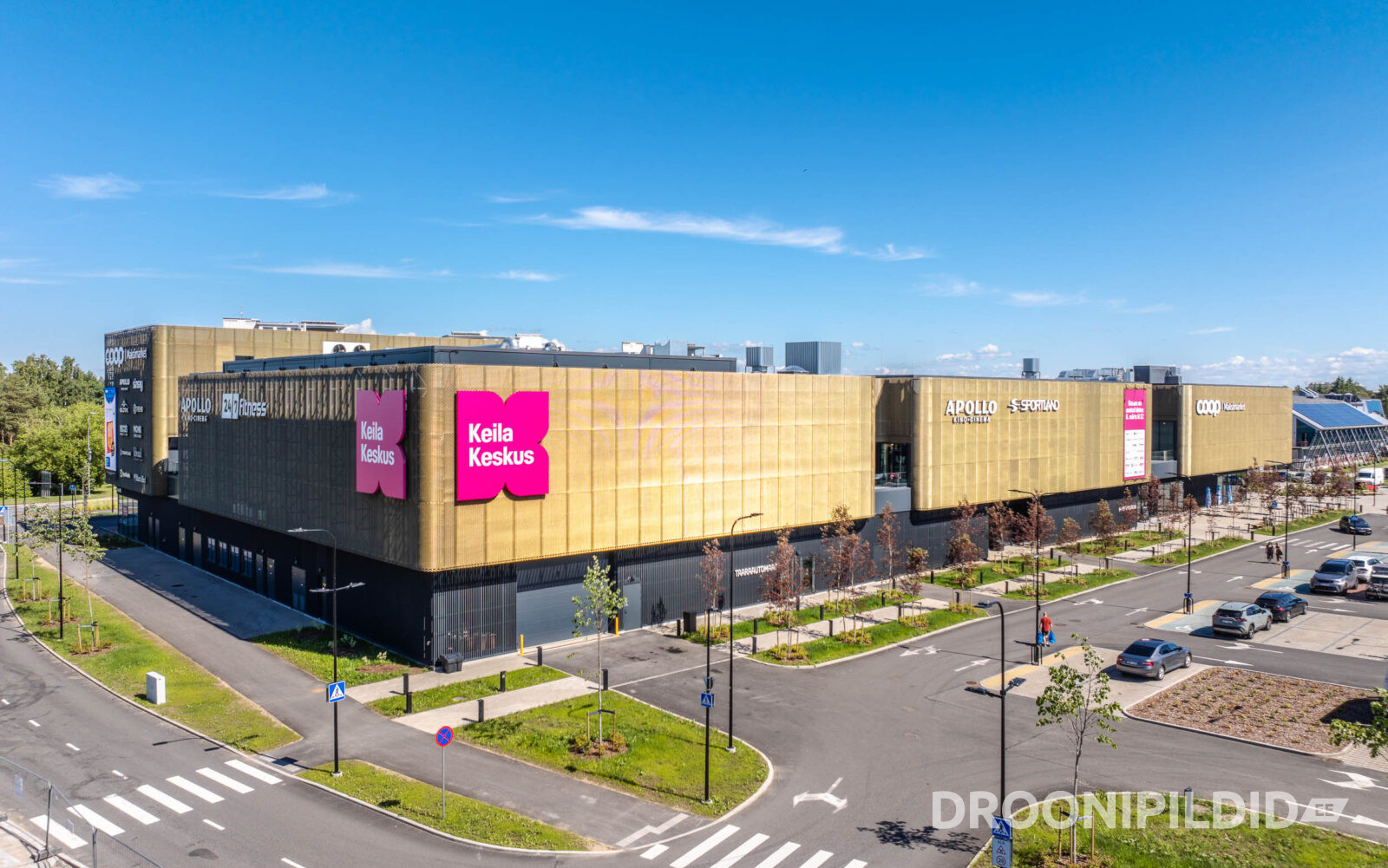 Keila Keskus Keilas, Apollo Kino ja Sportland droonifotol