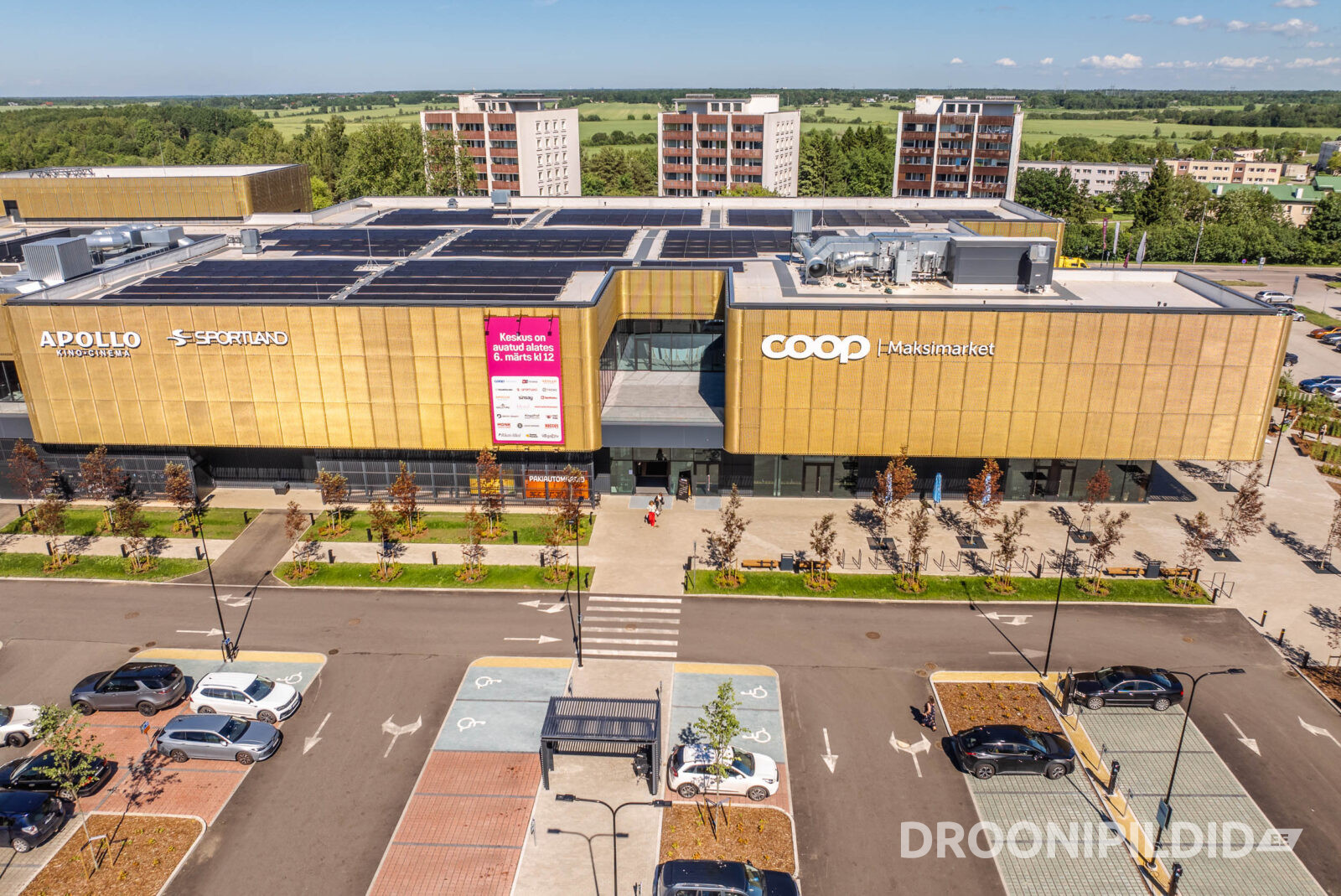 Keila Keskus Keilas, Apollo Kino ja Sportland droonifotol