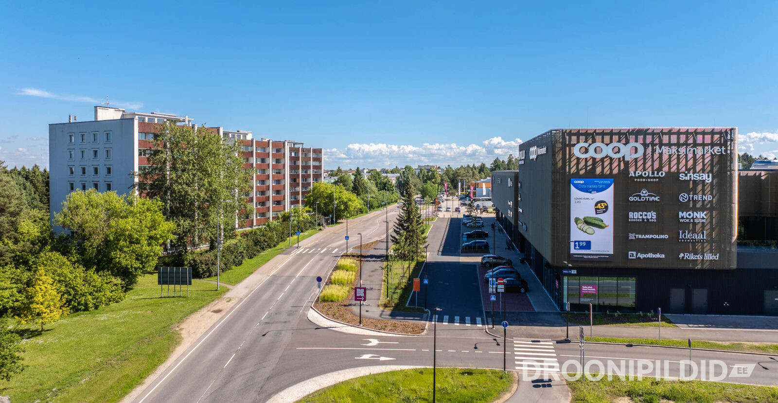 Keila Keskus Keilas, Apollo Kino ja Sportland droonifotol