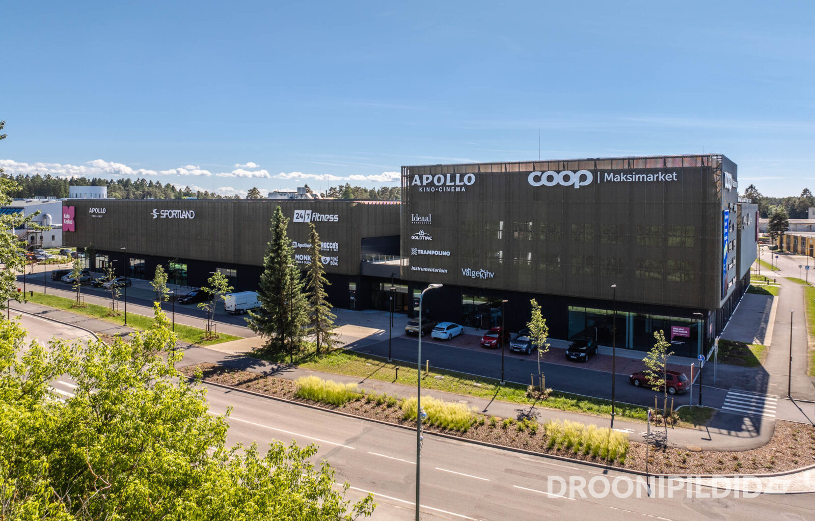 Keila Keskus Keilas, Apollo Kino ja Sportland droonifotol