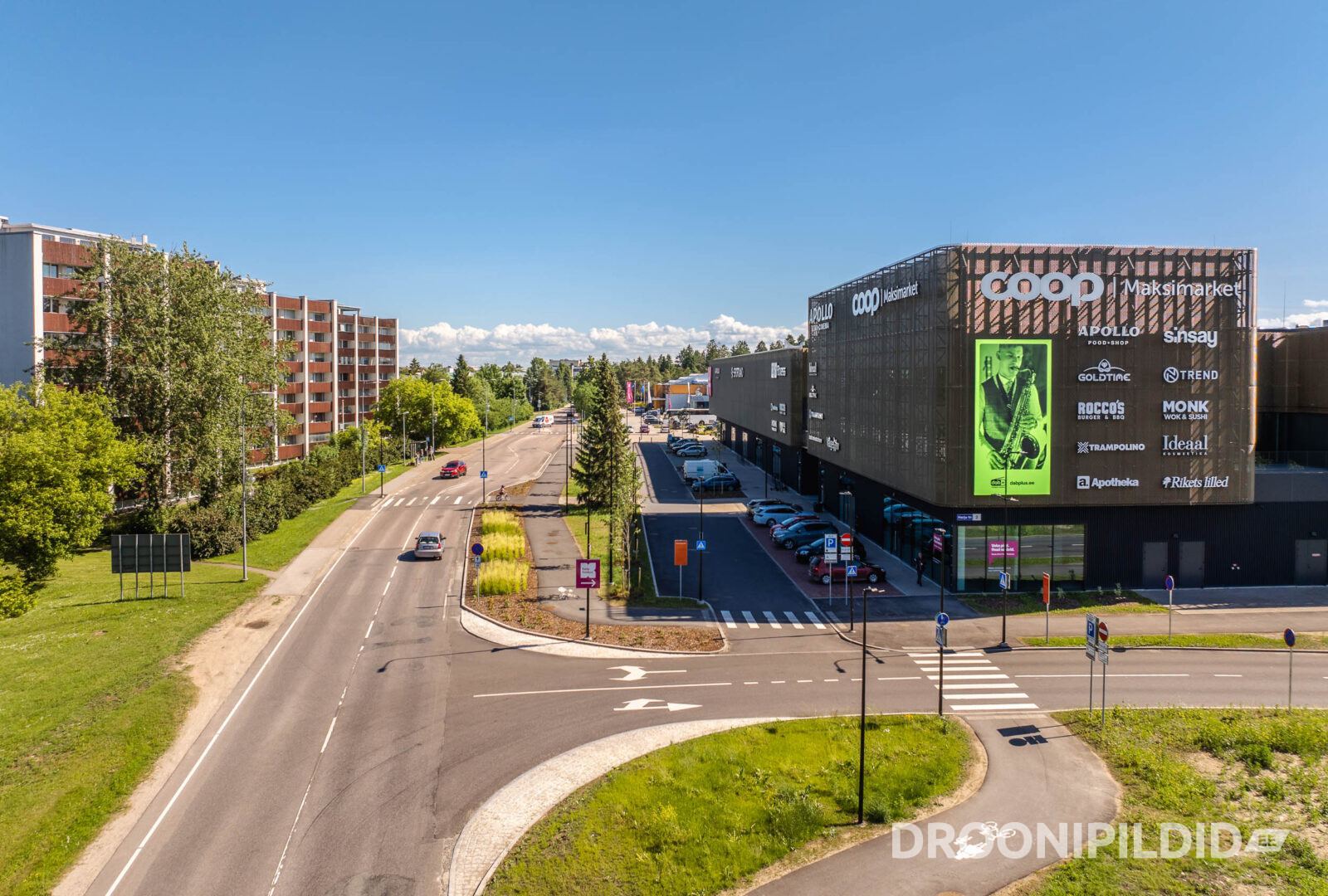 Keila Keskus Keilas, Apollo Kino ja Sportland droonifotol