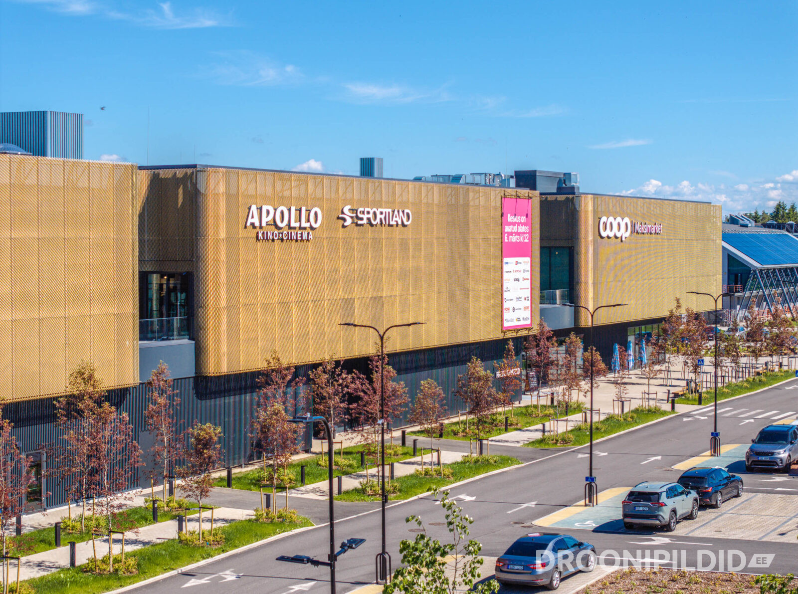 Keila Keskus Keilas, Apollo Kino ja Sportland droonifotol