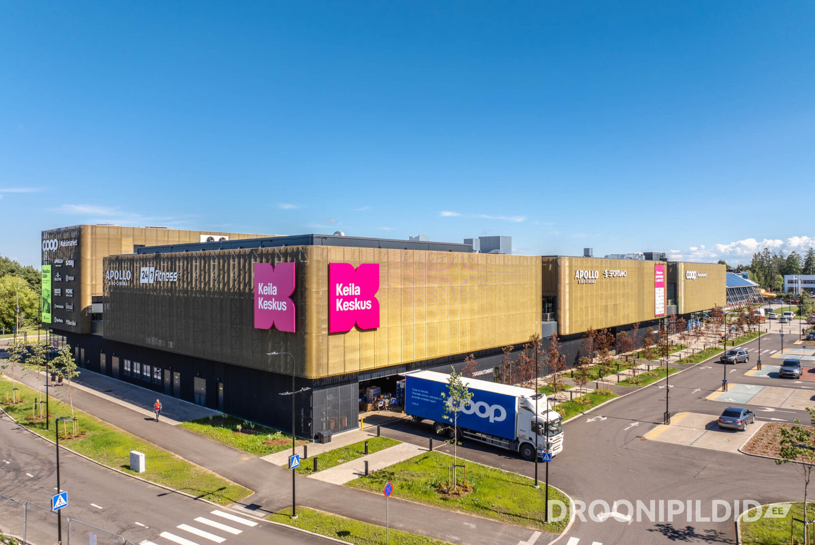 Keila Keskus Keilas, Apollo Kino ja Sportland droonifotol