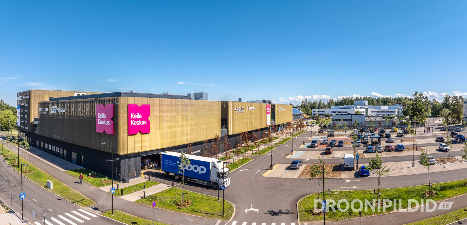 Keila Keskus Keilas, Apollo Kino ja Sportland droonifotol