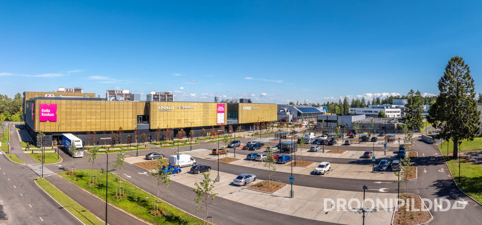 Keila Keskus Keilas, Apollo Kino ja Sportland droonifotol